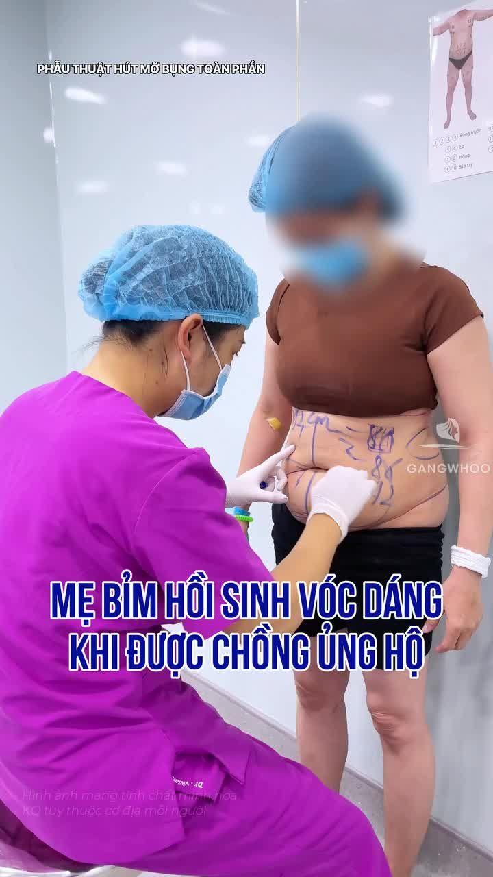 Mẹ bỉm hồi sinh vóc dáng tại Gangwhoo khi được chồng ủng hộ