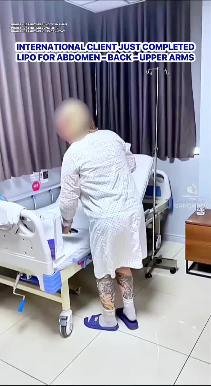 Khách Quốc tế vừa thực hiện xong giảm m.ỡ bụng – lưng – bắp tay
