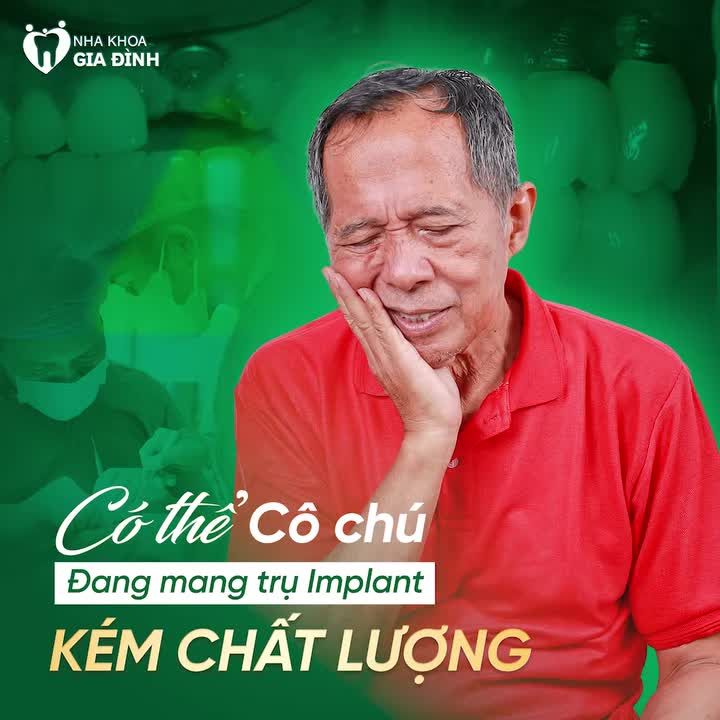 CÓ THỂ CÔ CHÚ ĐANG MANG PHẢI TRỤ IMPLANT KÉM CHẤT LƯỢNG