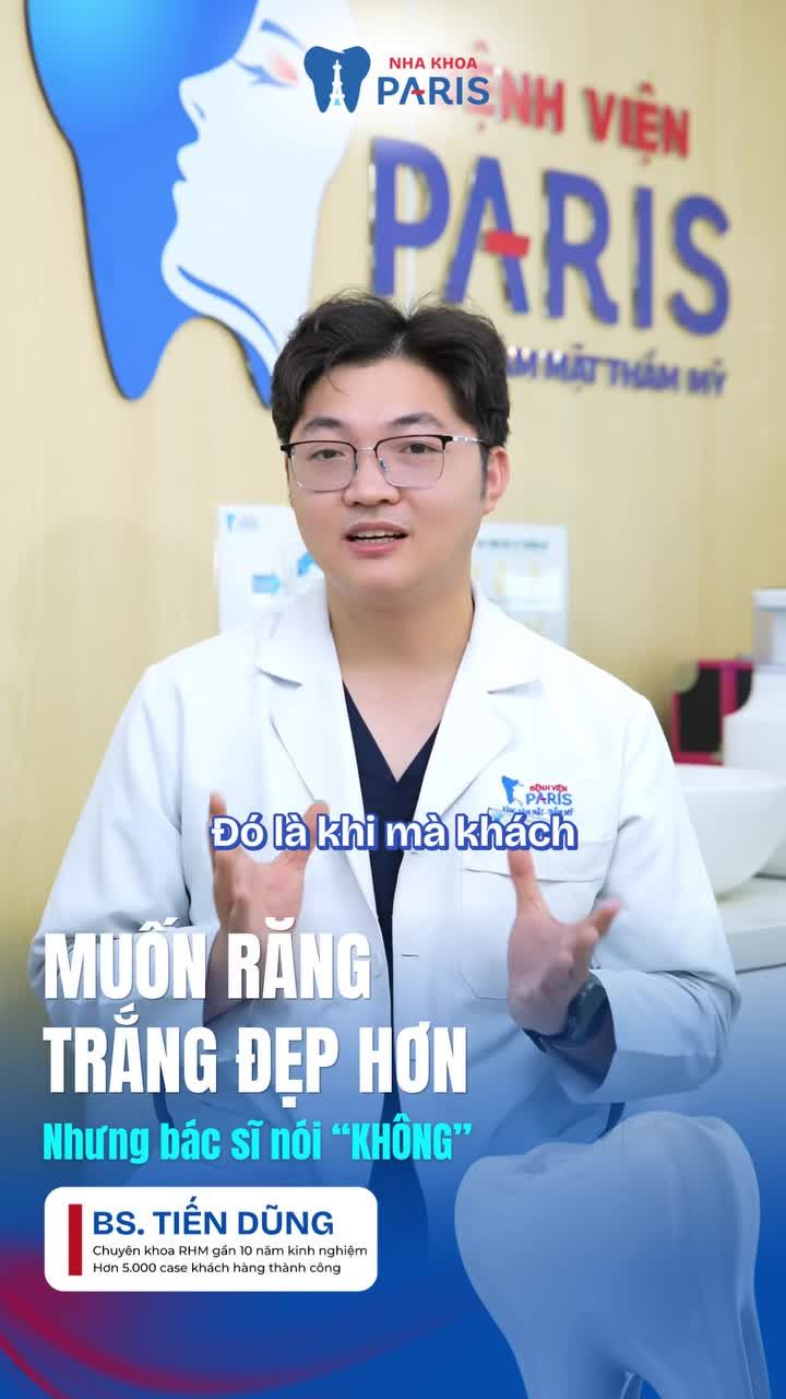 VÌ SAO BÁC SĨ KHUYÊN KHÔNG NÊN LÀM RĂNG "TRẮNG NHƯ ẢNH MẪU"?