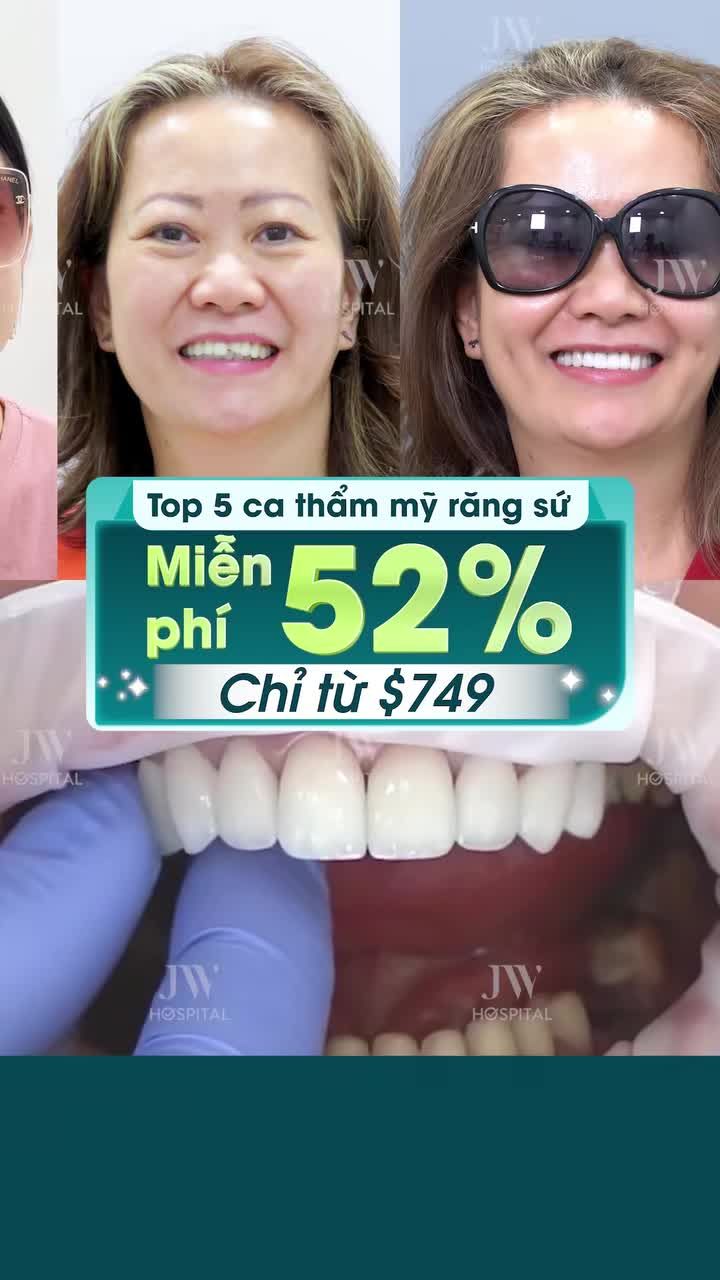 TOP 5 VIỆT KIỀU SỞ HỮU NỤ CƯỜI TRẮNG SÁNG HOÀN HẢO SAU BỌC RĂNG SỨ TẠI JW