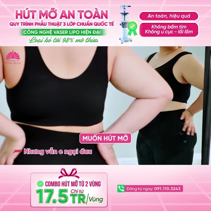GIẢM TỚI 98% MỠ THỪA - TRẢ LẠI VÓC DÁNG THON GỌN CHỈ SAU 01 LẦN THỰC HIỆN