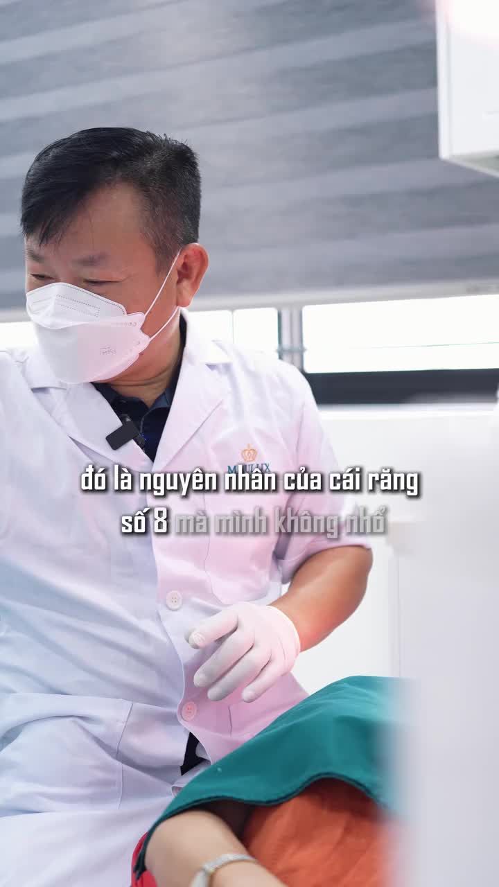 Tác hại răng số 8 mọc ngầm đâm sang răng số 7