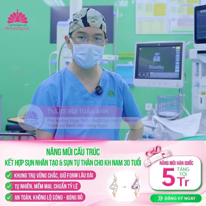 Mũi nam thấp - ngắn - trụ yếu: Nâng sao để vẫn giữ nét nam tính?