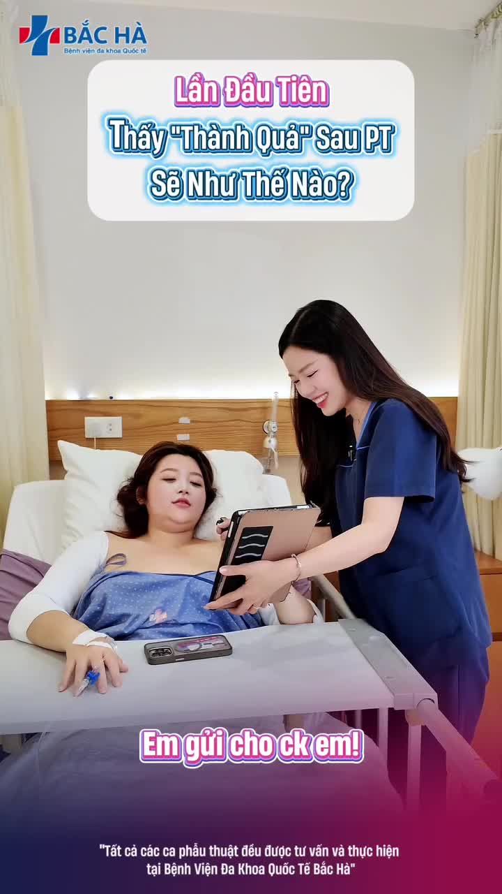 24H sau phẫu thuật Khách đã tỉnh táo, cầm iPad xem lại hình ảnh của chính mình…