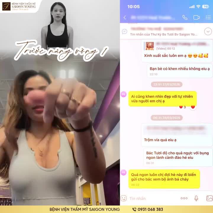 Vòng 1 đầy đặn, mềm mại không hề làm mất đi nét khỏe khoắn, mà ngược lại còn tôn lên những đường cong cơ bụng và thắt eo săn chắc mà chị em đã vất vả tập luyện.