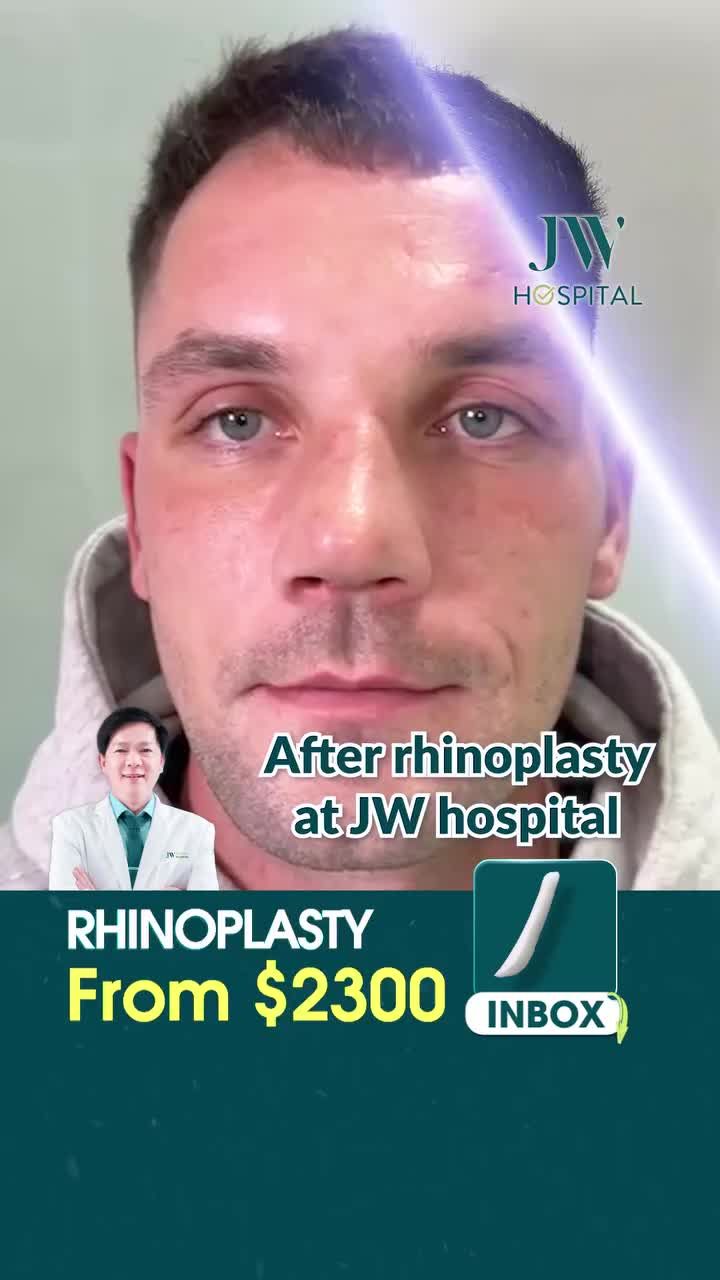 KHÔNG THỂ TIN NỔI: QUÝ ÔNG ESTONIAN CHẤM DỨT 10 NĂM MŨI BỊ S LINE 3D RHINOPLASTY TẠI BỆNH VIỆN JW