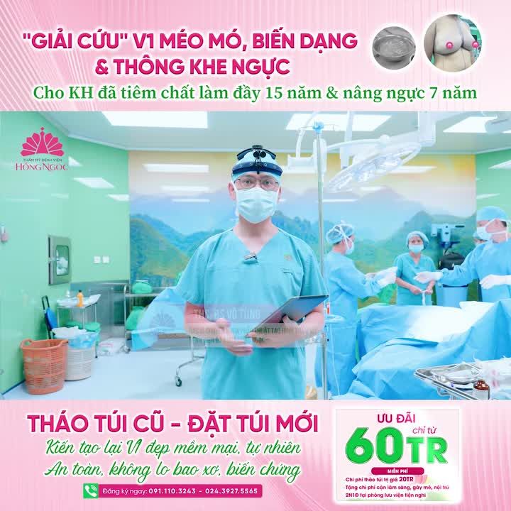 BIẾN CHỨNG DO ĐẶT TÚI NGỰC LÂU NĂM VÀ TIÊM CHẤT LÀM ĐẦY KHÔNG RÕ LOẠI - XỬ LÝ THẾ NÀO?
