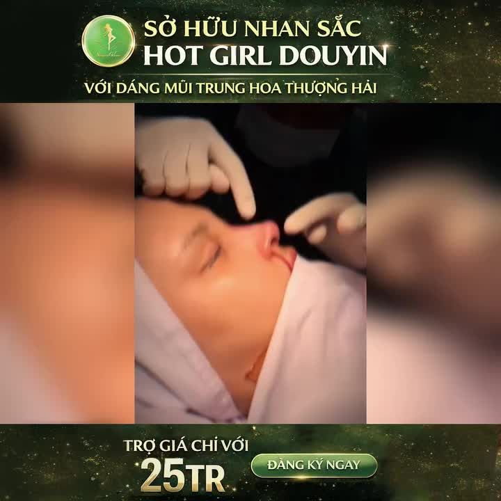 SỞ HỮU NHAN SẮC HOT GIRL DOUYIN VỚI MŨI TRUNG HOA THƯỢNG HẢI 