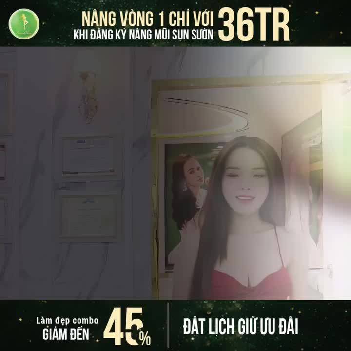 NÂNG VÒNG 1 CHỈ VỚI 36TR KHI ĐĂNG KÝ NÂNG MŨI SỤN SƯỜN - LÀM ĐẸP COMBO GIẢM ĐẾN 45%