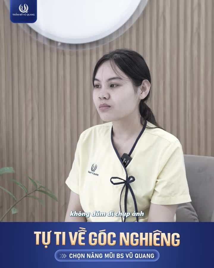 Vẫn là góc nghiêng ấy… nhưng chỉ sau 30 phút nâng mũi tại TMVQ, gương mặt cô gái đã “bừng sáng” theo cách khiến ai nhìn cũng phải wow