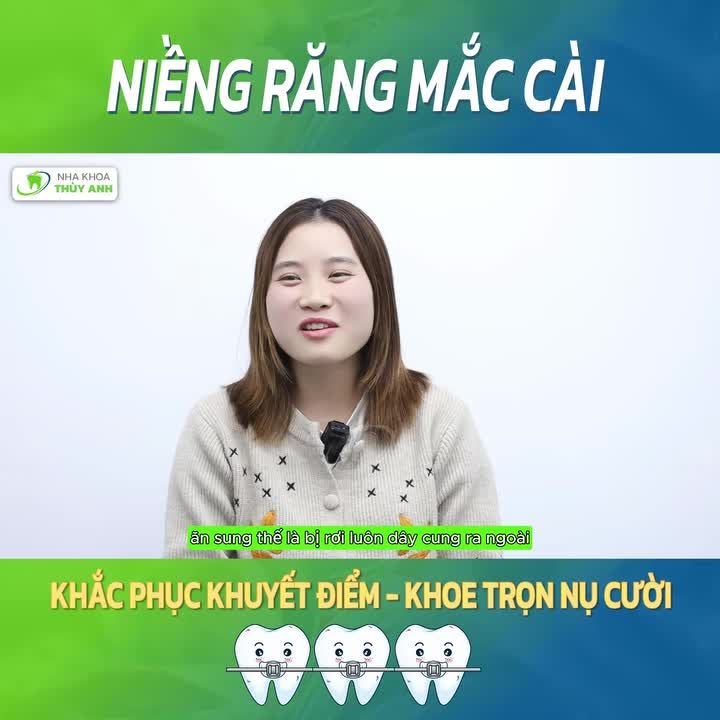 NIỀNG RĂNG XONG, TỰ TIN KHOE NỤ CƯỜI MỚI