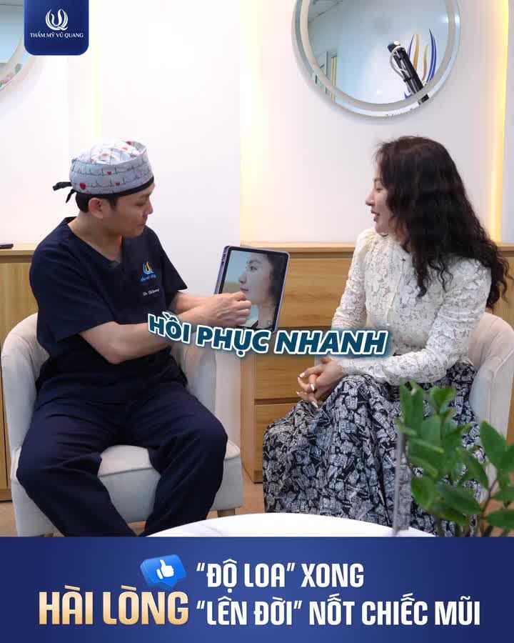 Gấp đôi sự xinh đẹp với Combo "độ loa" nâng mũi tại BS Vũ Quang!