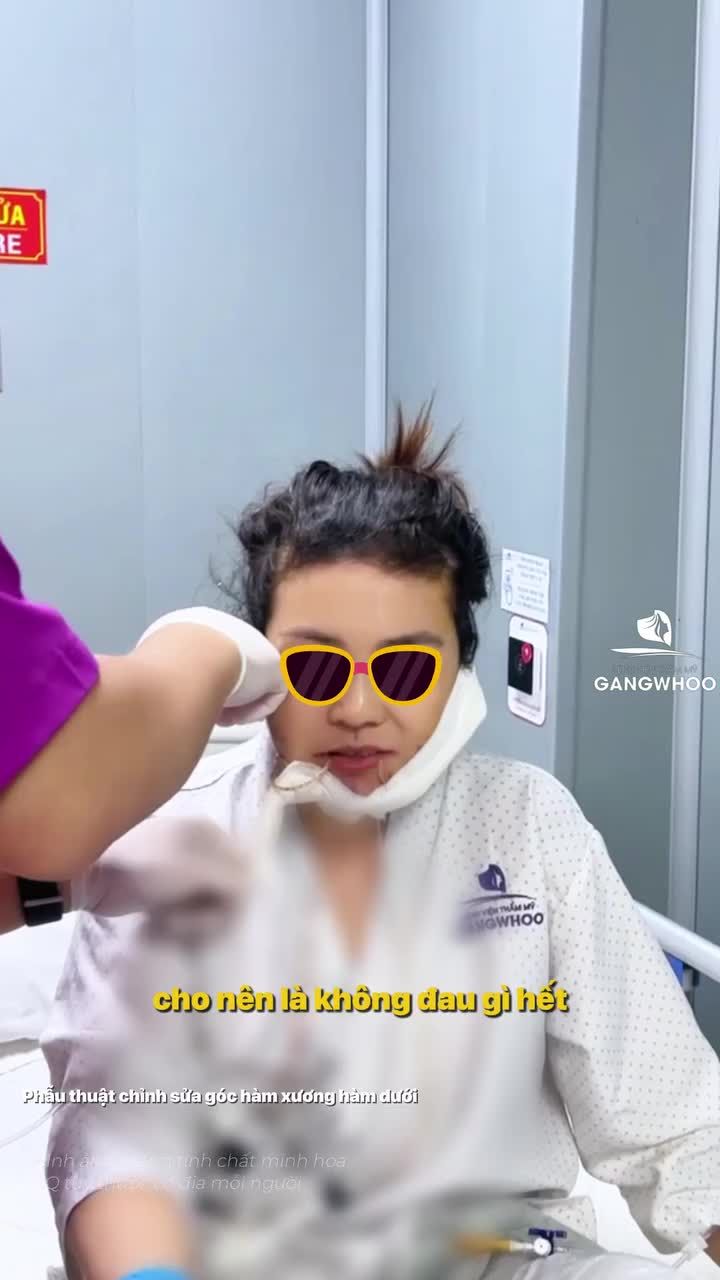 Gọt hàm nội soi 4K tại Gangwhoo, áp dụng công nghệ hiện đại giúp tránh tổn thương mạch má.u và thần kinh.