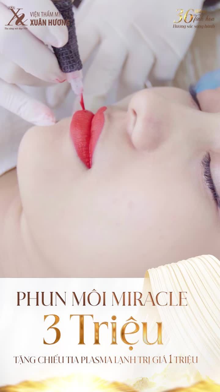 PHUN MÔI MIRACLE TẠI VTM XUÂN HƯƠNG - TÙY CHỌN MÀU MÔI MÌNH THÍCH