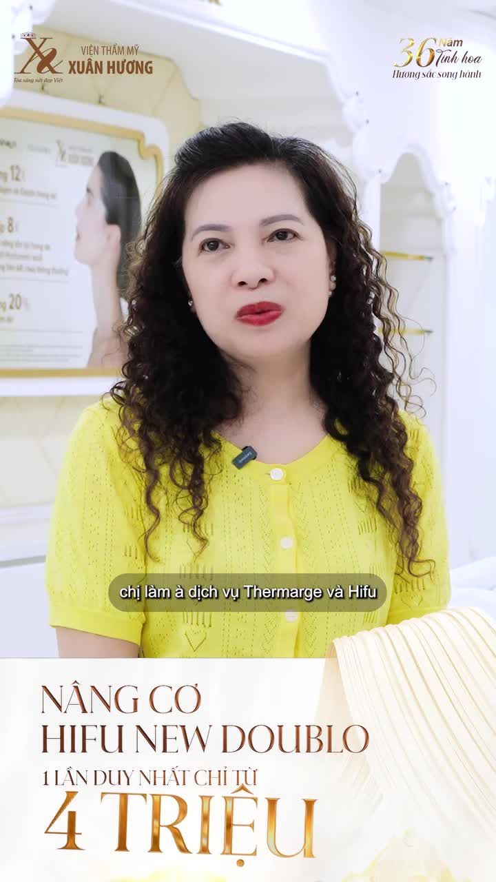 KHÁCH HÀNG NÓI GÌ VỀ NÂNG CƠ XÓA NHĂN HIFU NEW DOUBLO TẠI VTM XUÂN HƯƠNG?