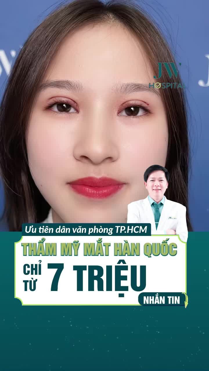 MẮT 1 MÍ, MÍ LÓT, ĐA MÍ KHIẾN BẠN TỰ TI? ĐỪNG BỎ LỠ CẮT MẮT 2 MÍ CHUẨN HÀN TẠI JW!