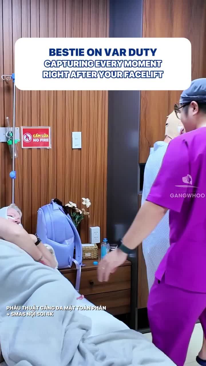 Bạn thân check var chụp ảnh liên tục và phải WOW sau khi nhìn thấy kết quả khách hàng vừa thực hiện xong phẫu thuật căng da mặt toàn phần + Smas nội soi 4K