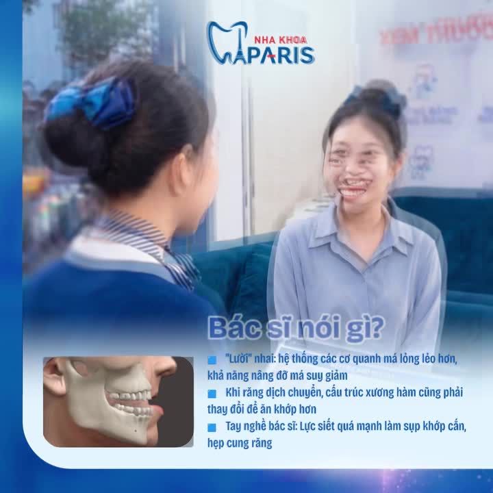 GIẢI MÃ HIỆN TƯỢNG "HÓP MÁ" KHI NIỀNG RĂNG dưới góc nhìn của Bác sĩ Paris