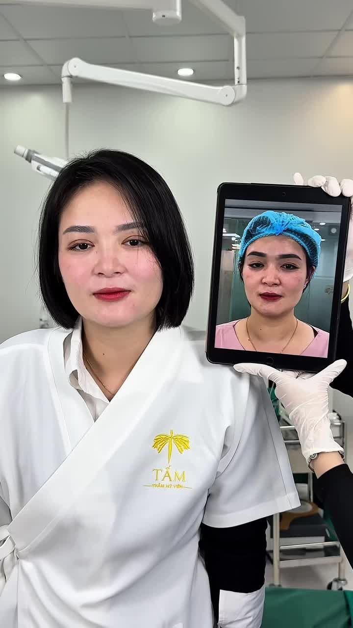Nhược cơ nâng mi đã khiến chị H luôn tự ti,  đến với Tấm chị đã lấy lại được nụ cười rạng rỡ của mình