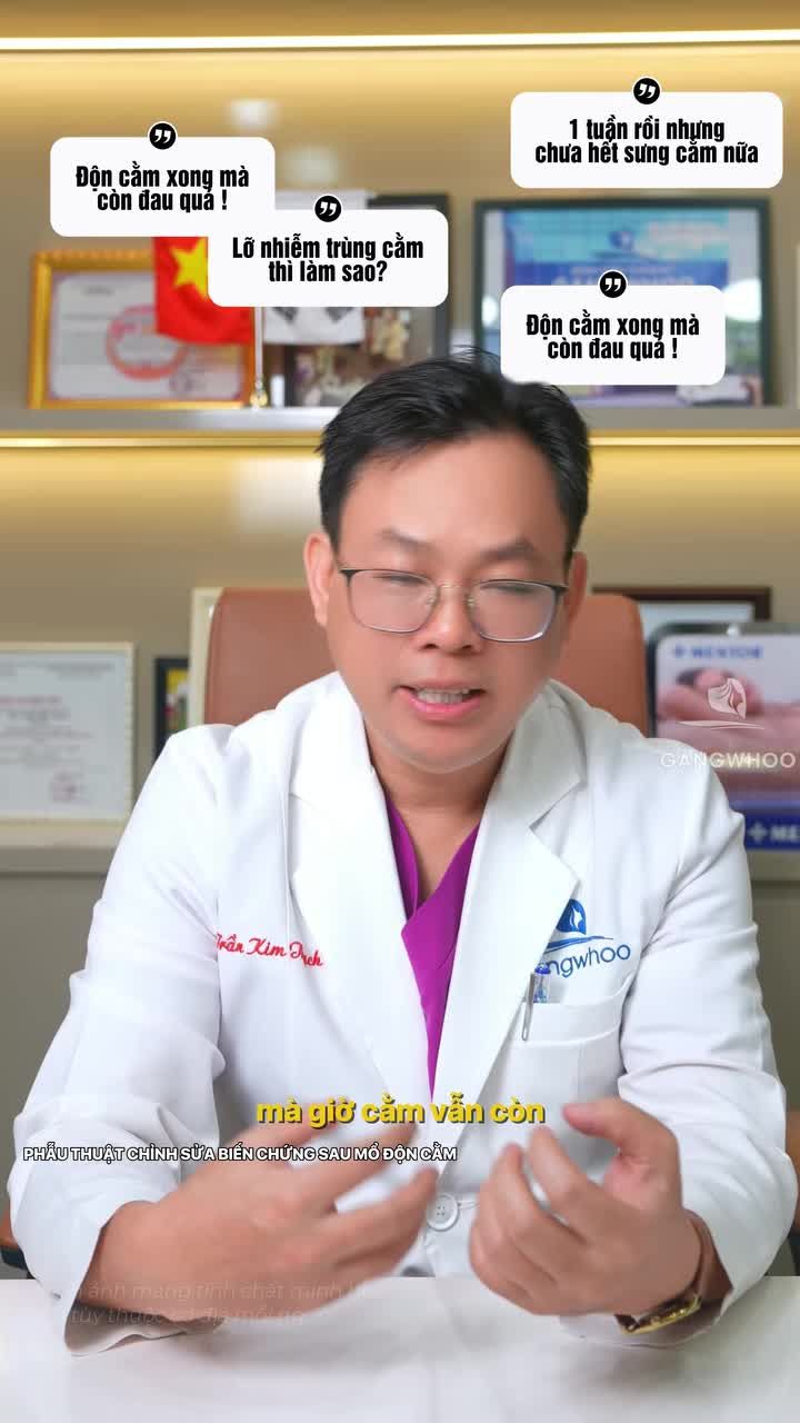 Độn cằm xong 1 tuần mà vẫn còn sưng đau thì có sao không bác sĩ?