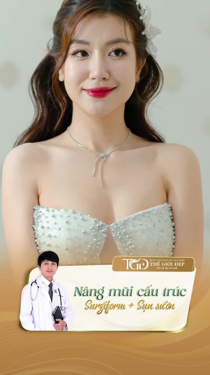 Nhan sắc cô dâu sau nâng mũi