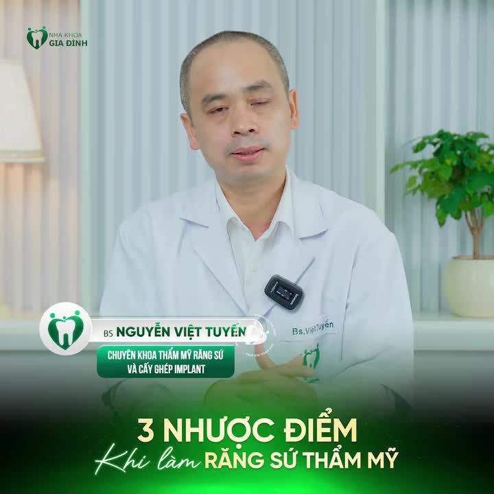 3 NHƯỢC ĐIỂM KHI LÀM RĂNG SỨ KHÔNG PHẢI BÁC SĨ NÀO CŨNG NÓI VỚI BẠN