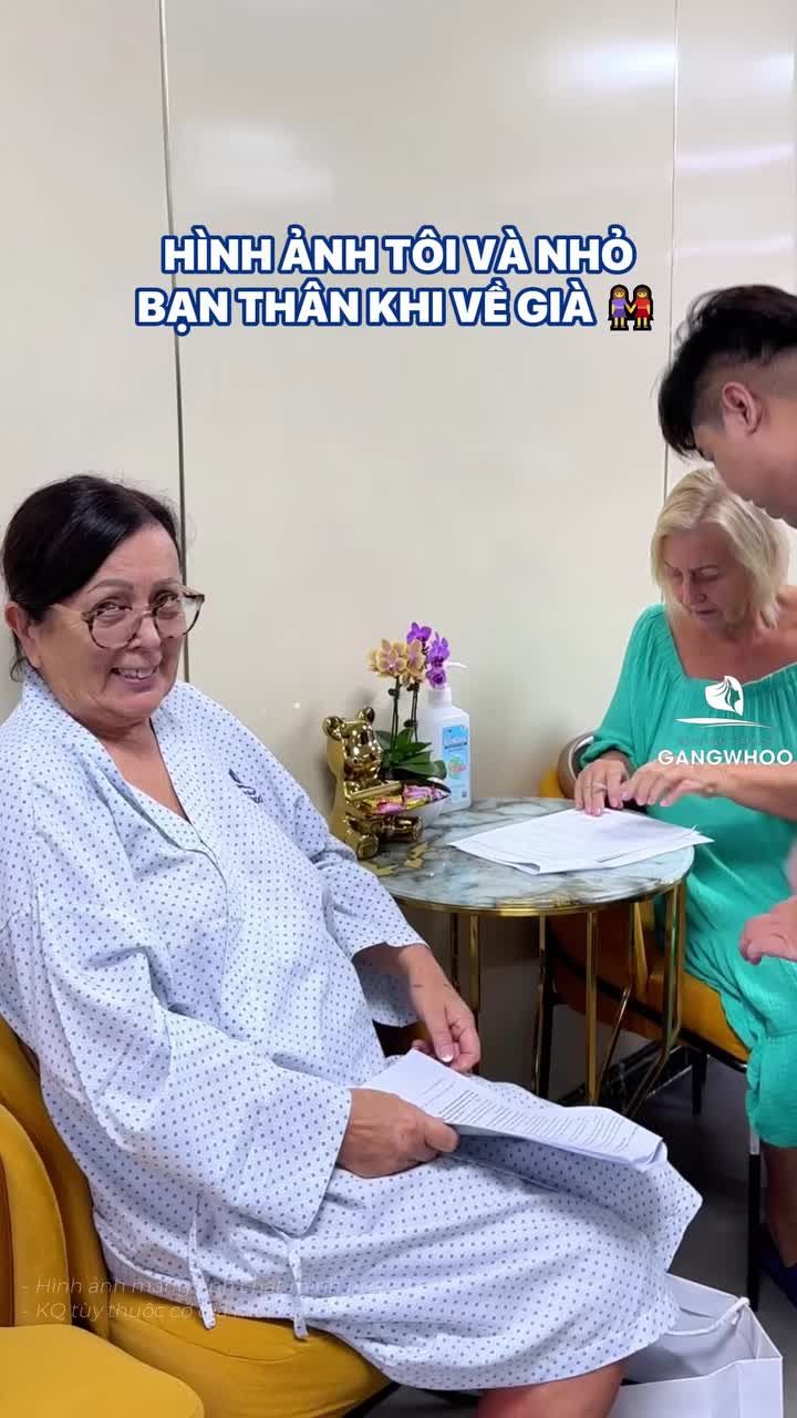 Đây là tôi và bạn thân khi về già  DMKT: Phẫu thuật căng da mặt toàn phần + Smas nội soi 4K