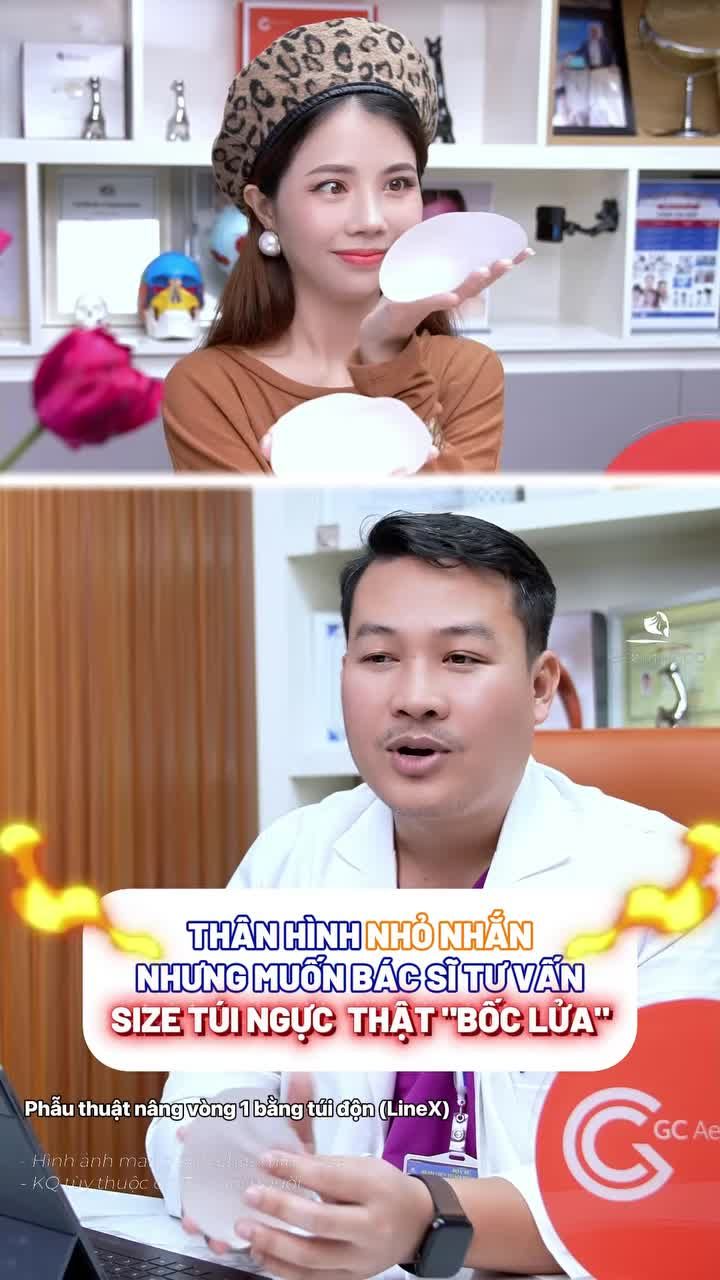 Khách hàng có thân hình nhỏ nhắn nhưng lại muốn order bác sĩ một dáng vòng 1 thật "bốc lửa"