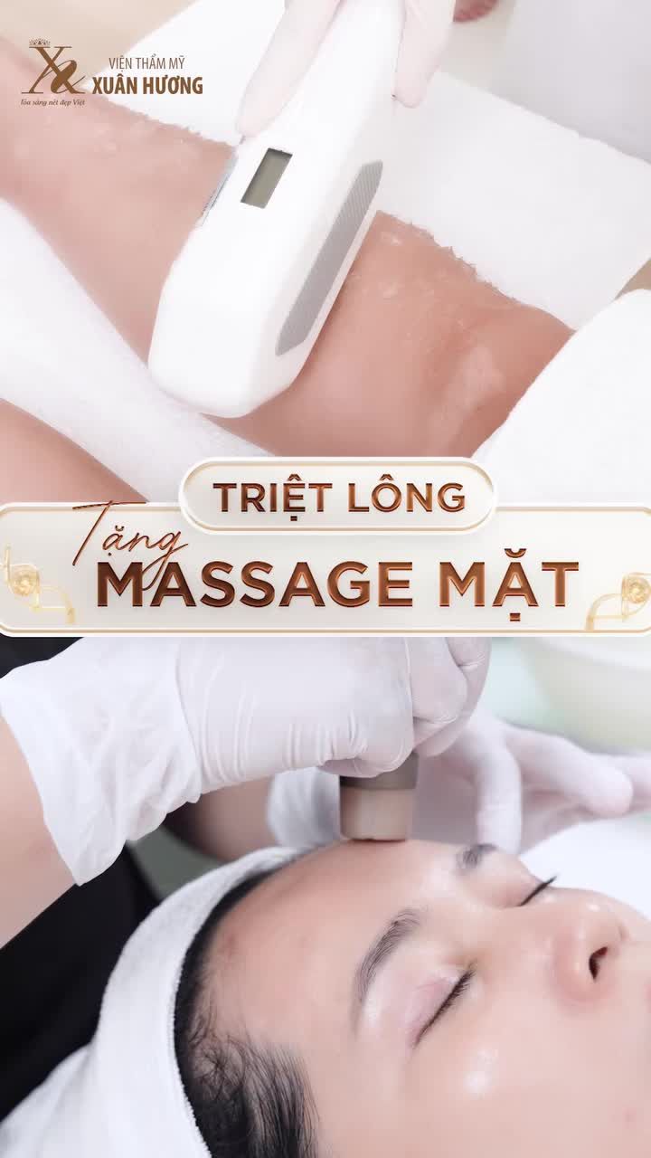 ƯU ĐÃI MUA LIỆU TRÌNH TRIỆT LÔNG TẶNG NGAY 1 BUỔI MASSAGE MẶT
