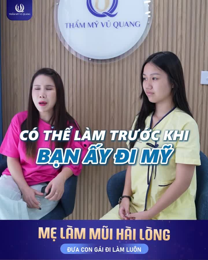 Hài lòng tuyệt đối với dáng mũi sau 5 năm, người mẹ ấy đã không ngần ngại gửi gắm con gái cưng cho Bác sĩ Vũ Quang.