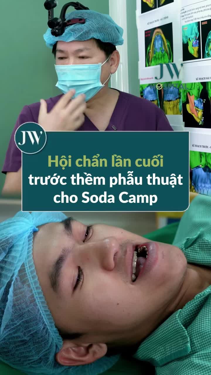 BÁC SĨ TÚ DUNG CÙNG EKIP JW BƯỚC VÀO PHIÊN HỘI CHẨN CUỐI TRƯỚC CA PHẪU THUẬT HÀM CHO SODA CAMP