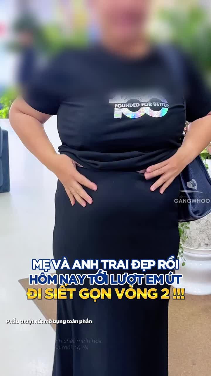 Mẹ và anh trai đẹp rồi - hôm nay tới lượt em út của gia đình đi siết gọn vòng 2 thôi!