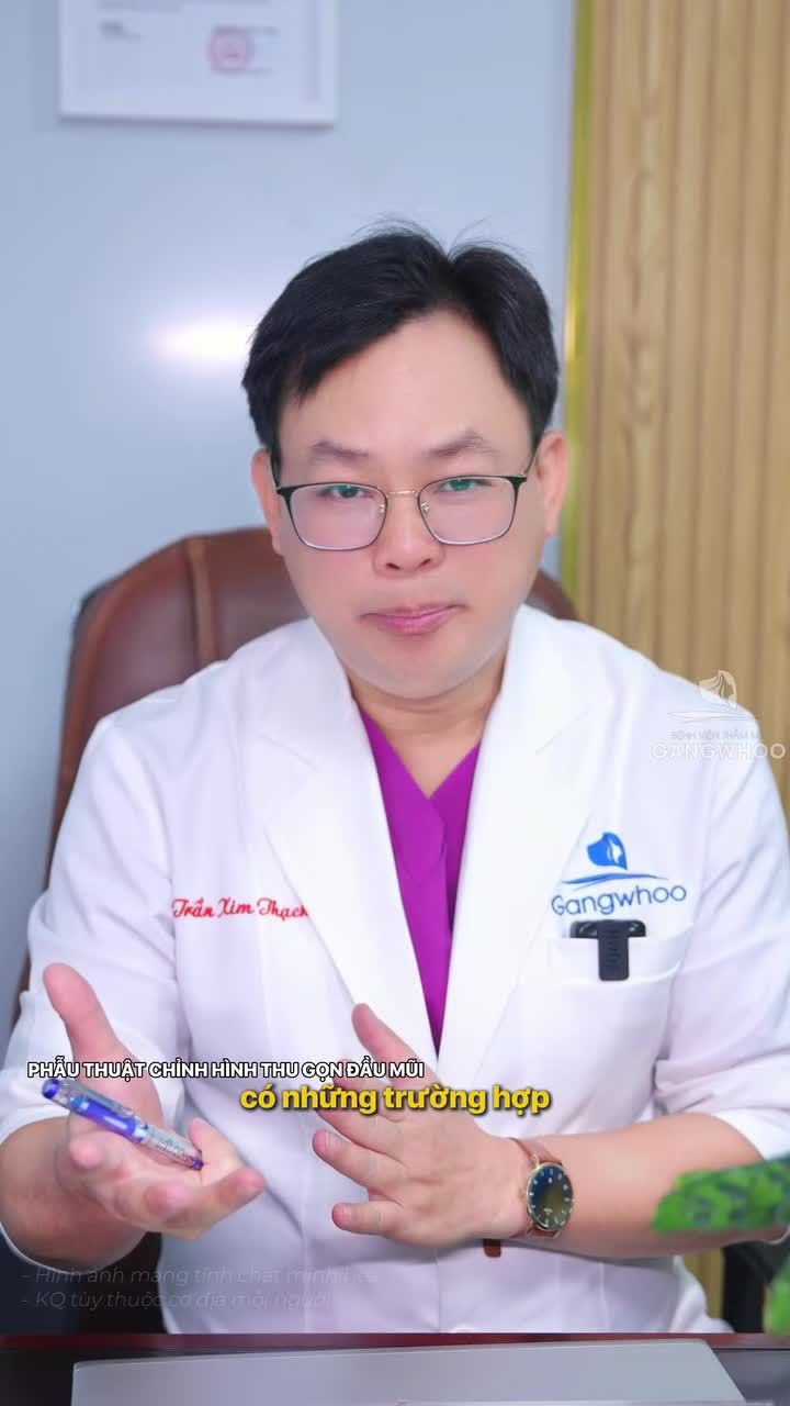 Thu gọn đầu mũi xong vẫn bị to và cứng, nguyên nhân là gì?