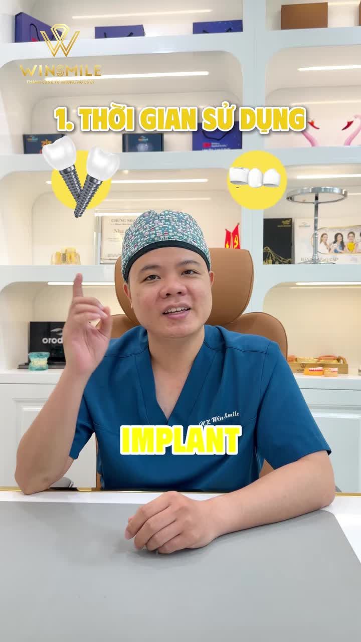 SO SÁNH CẦU RĂNG SỨ VÀ IMPLANT