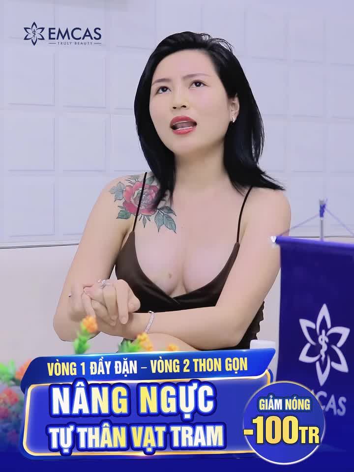 NÂNG NGỰC TỰ THÂN VẠT TRAM - V1 đầy đặn, V2 thon gọn