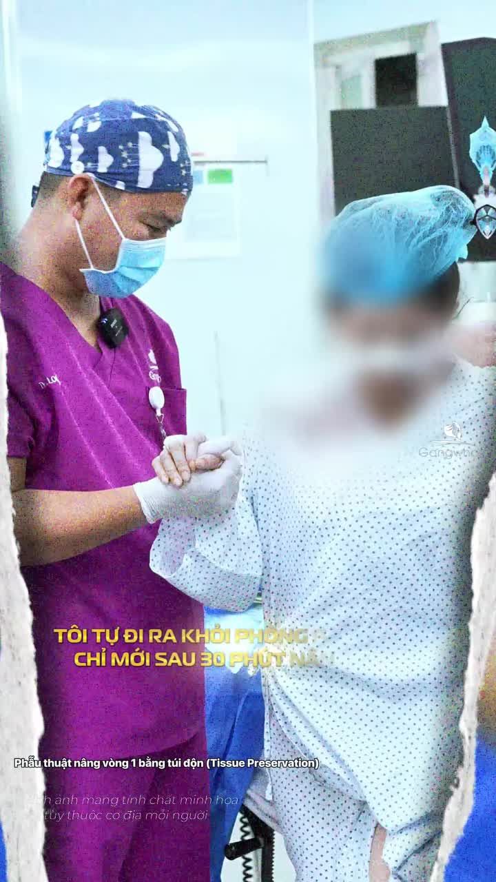 Nâng vòng 1 giờ đây trở nên nhẹ nhàng hơn bao giờ hết, khách hàng nâng vòng 1 xong được bác sĩ dẫn ra khỏi phòng mổ chỉ sau 30 phút phẫu thuật