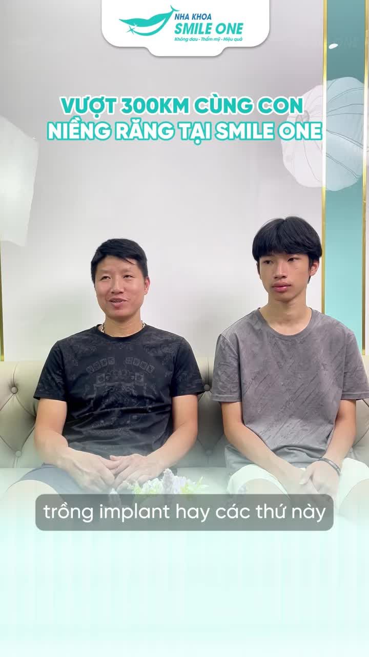 Vượt hơn 300km từ Lào Cai xuống Hà Nội để cùng con niềng răng, anh Điệp - Một người bố với trái tim ấm áp và Hoàng - Một cậu bé đặc biệt đã lựa chọn Smile One làm "bến đỗ" cho hành trình nâng cấp nụ cười này.