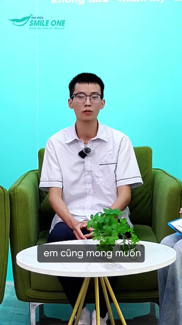 Nếu trước đây, việc niềng răng chỉ là một "ước mơ nhỏ nhoi" thì hiện tại, Bảo đã có thể hiện thực hóa được ước mơ đó, với sự đồng hành của ThS. BS Nguyễn Tuấn Dương và đội ngũ Nha khoa Smile One.