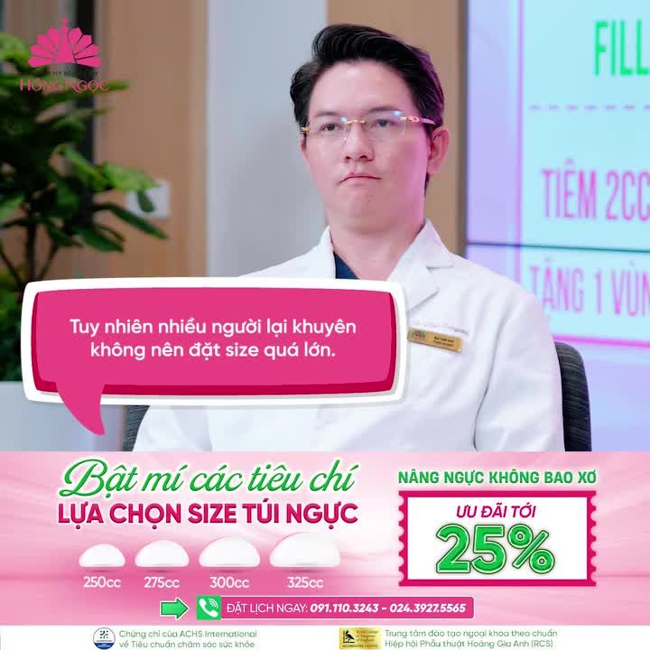 Chọn đúng size túi ngực - Kiến tạo vòng 1 đẹp tự nhiên, hài hòa vóc dáng