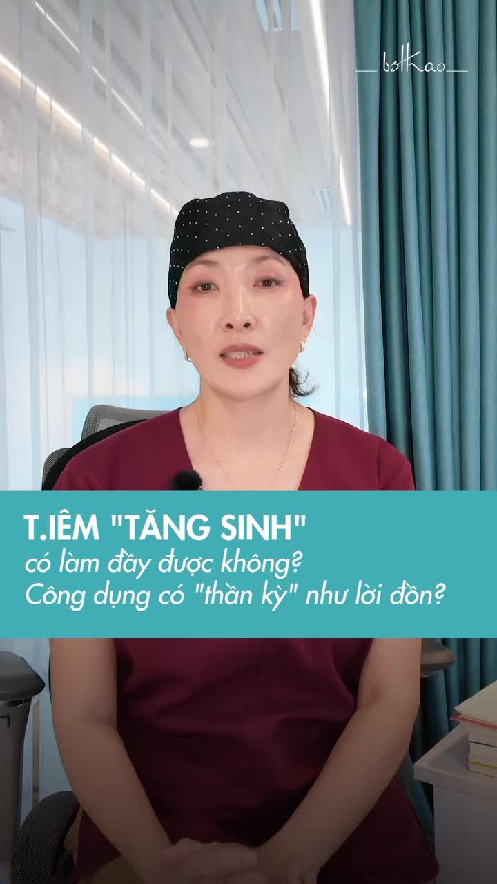 Tiêm tăng sinh có thể làm đầy khuôn mặt thay thế cho Filler không?
