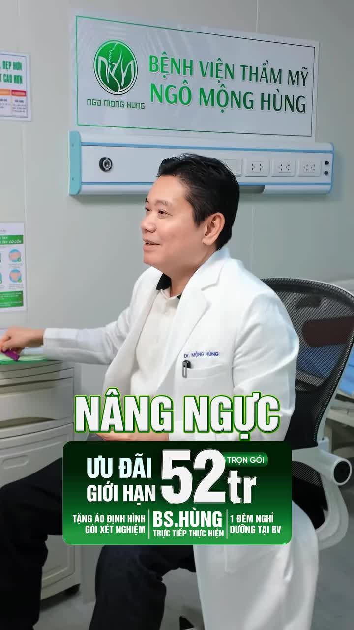 Cái lợi khi nâng cấp V1! Nâng ngực trọn gói 52TR