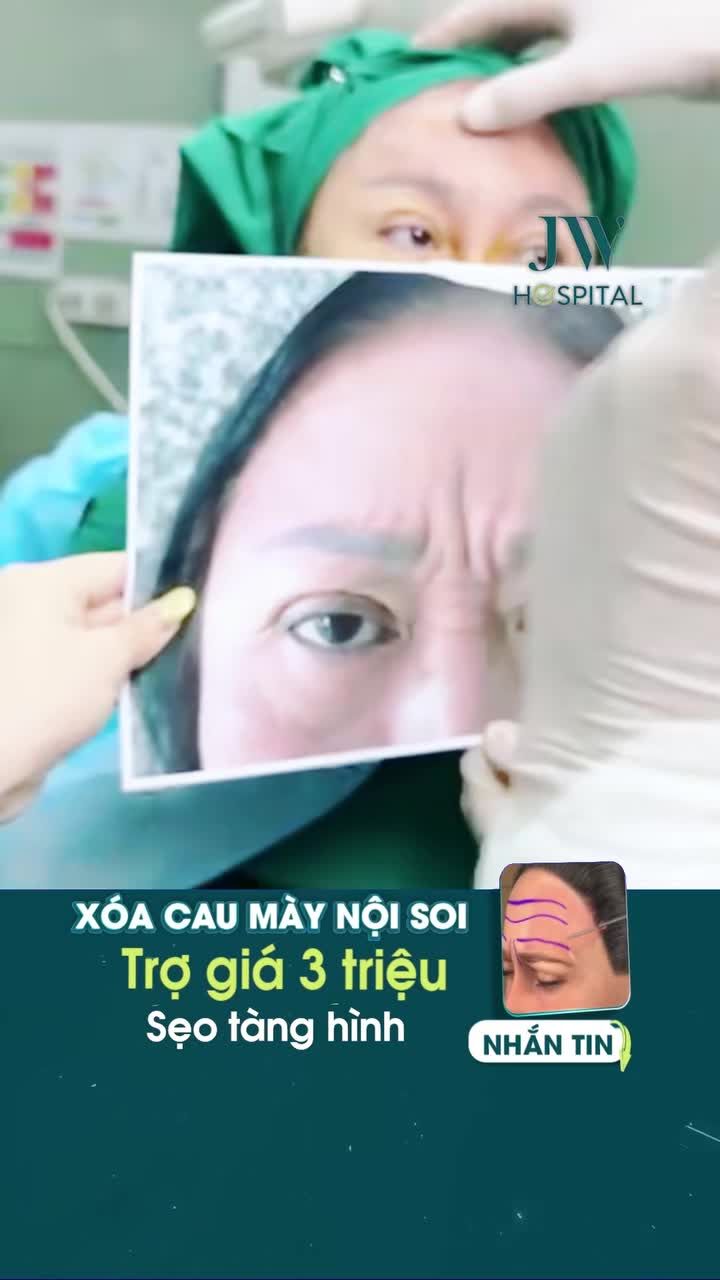 BÁC SĨ TÚ DUNG XOÁ SẠCH RÃNH CAU MÀY BẰNG NỘI SOI CHO U50-U90 HẾT NHĂN NHEO TRẺ 10 TUỔI