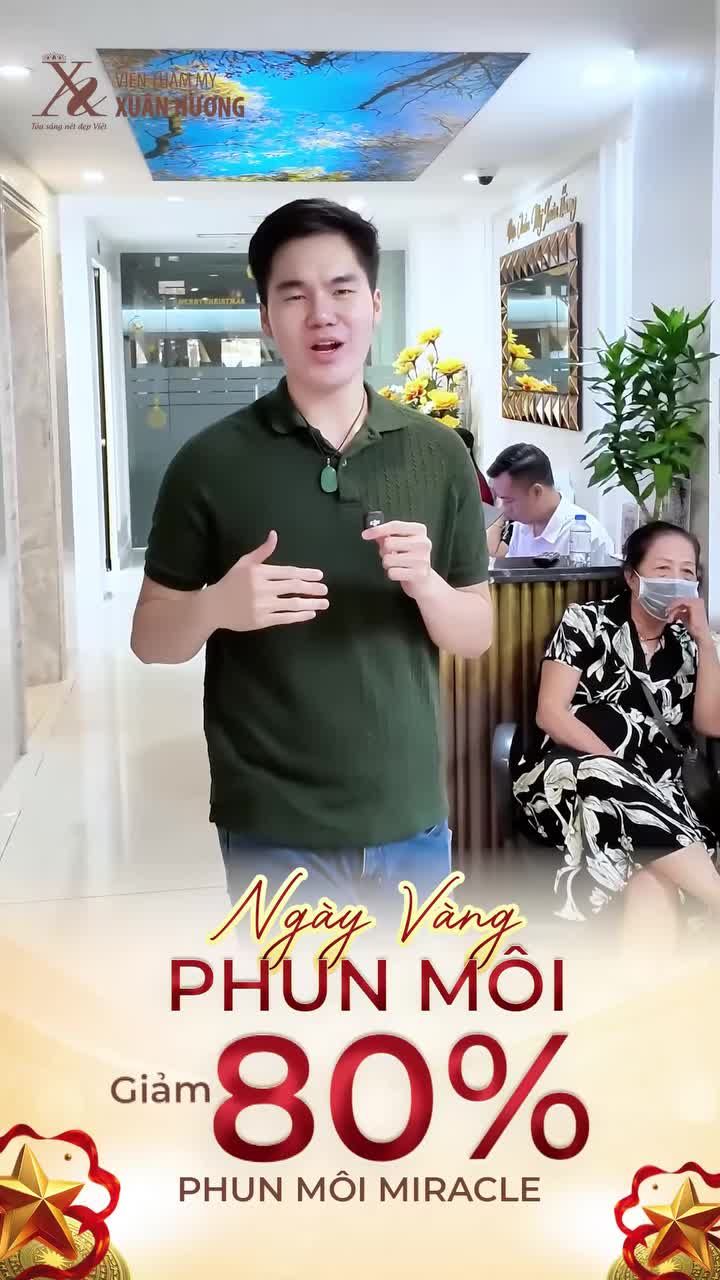 2 GIỜ VÀNG PHUN MÔI HÔM NAY TẠI VIỆN THẨM MỸ XUÂN HƯƠNG