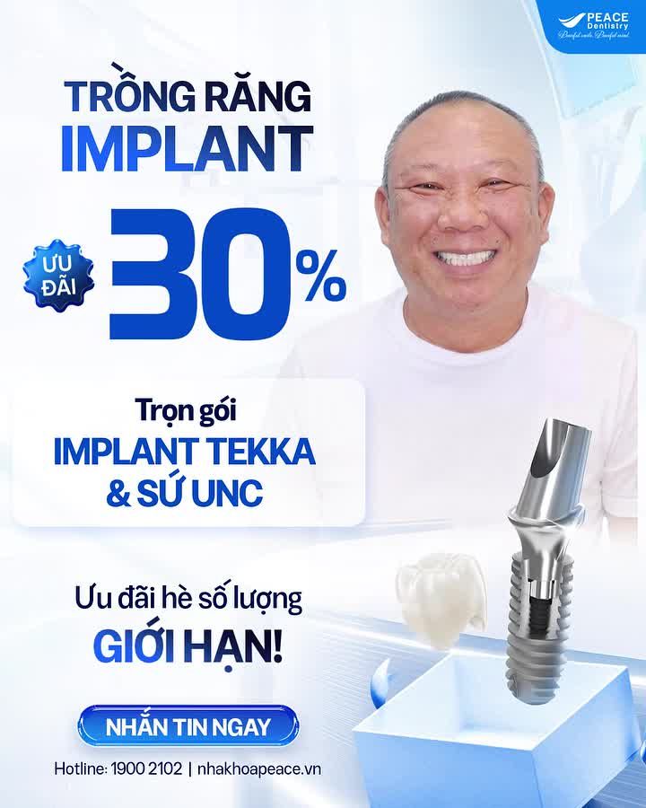 MẤT RĂNG ĐỪNG ĐỂ LÂU - CƠ HỘI TRỒNG IMPLANT VỚI CHI PHÍ TIẾT KIỆM HƠN