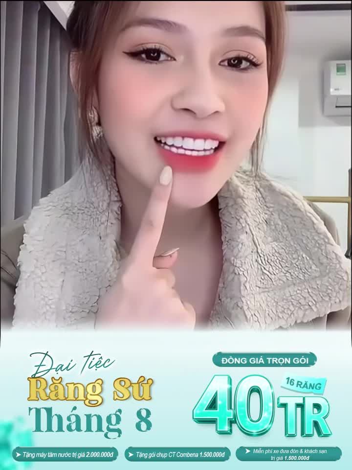 Đại tiệc răng sứ tỏa sáng cả đời với răng sứ 40tr