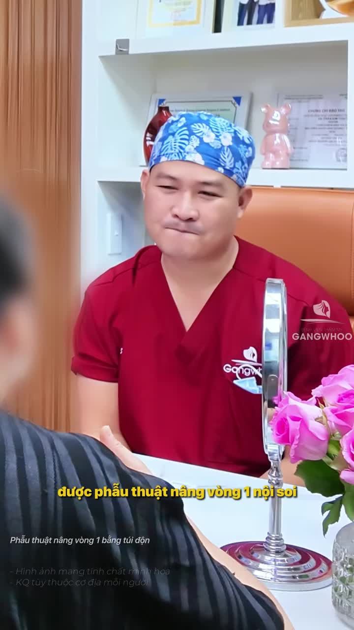 Cận cảnh bác sĩ trực tiếp thực hiện ca phẫu thuật nâng vòng 1 nội soi
