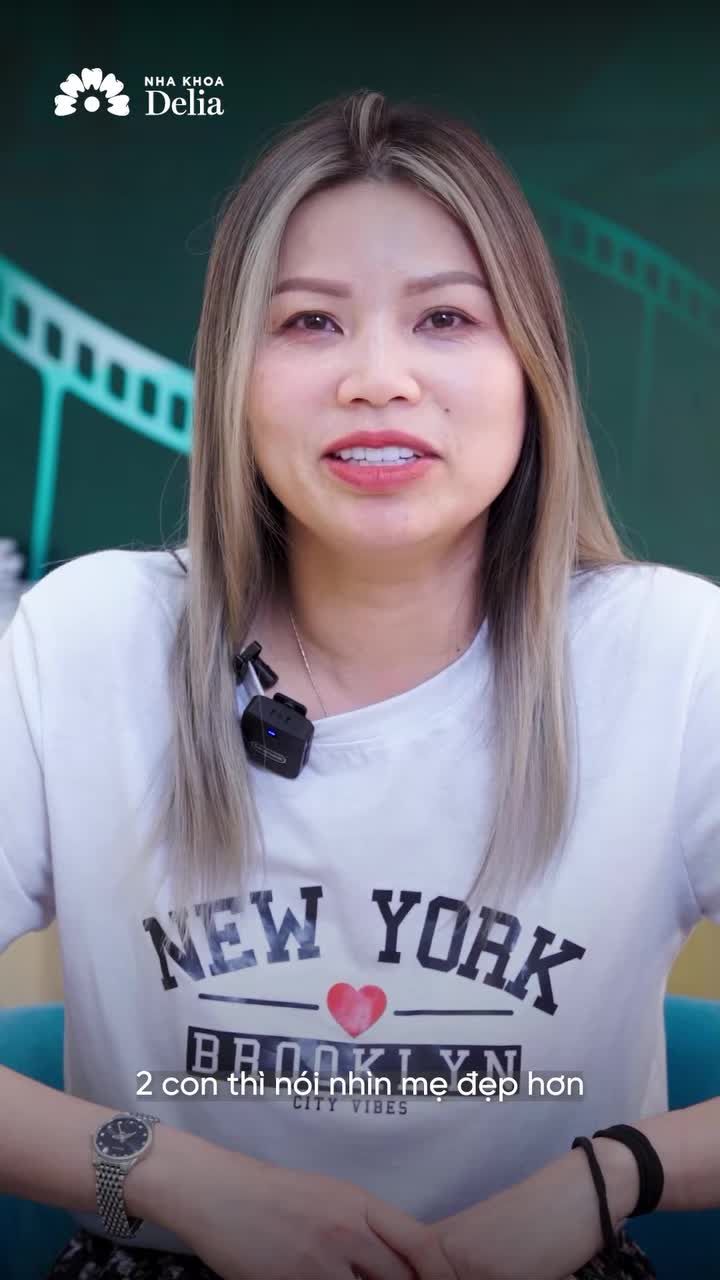 “Các con nói mẹ làm răng xong đẹp hơn. Vui lắm”