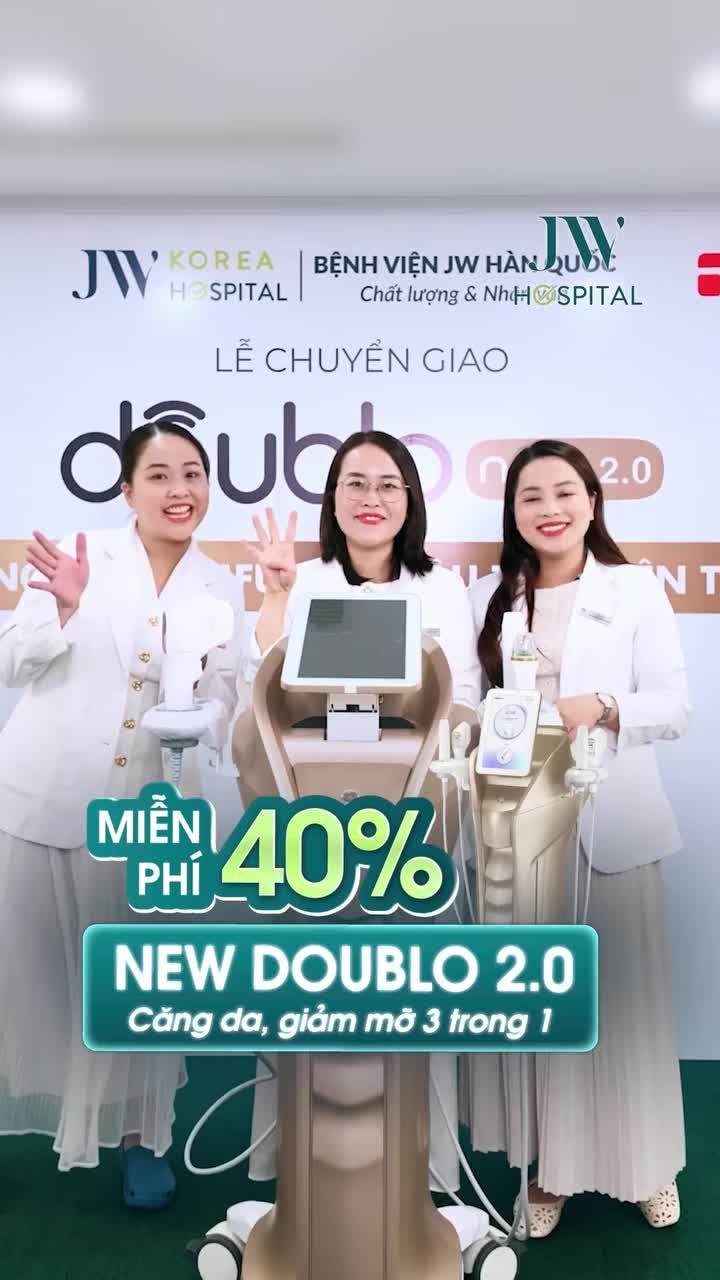 CĂNG DA, NÂNG CƠ, GIẢM M.Ỡ KHÔNG PHẪU THUẬT VỚI NEW DOUBLO 2.0 GIÚP U40–U60 TRẺ LẠI 10 TUỔI