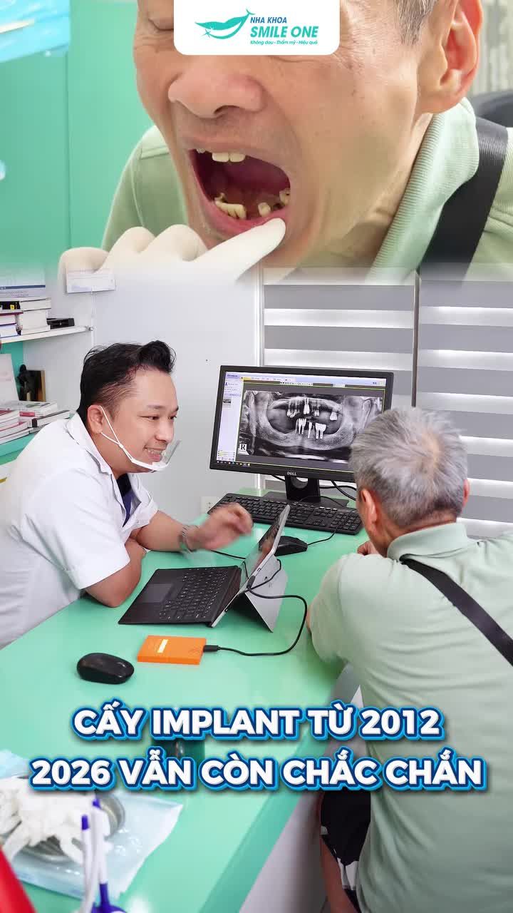14 NĂM SAU NGÀY CẤY IMPLANT, KHÁCH HÀNG VẪN QUAY LẠI TÌM BÁC SĨ DƯƠNG